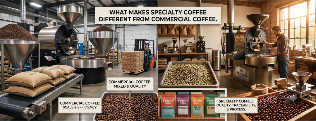 What Makes Specialty Coffee Different from Commercial Coffee ?