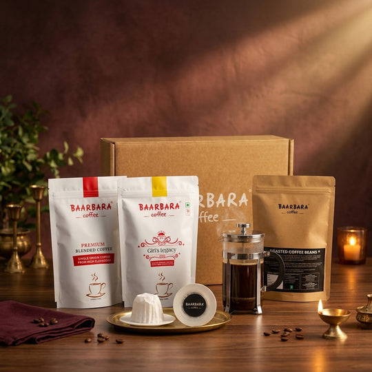 Gift Hamper (3 Coffee Packs + 2 UFO Drips + French Press)