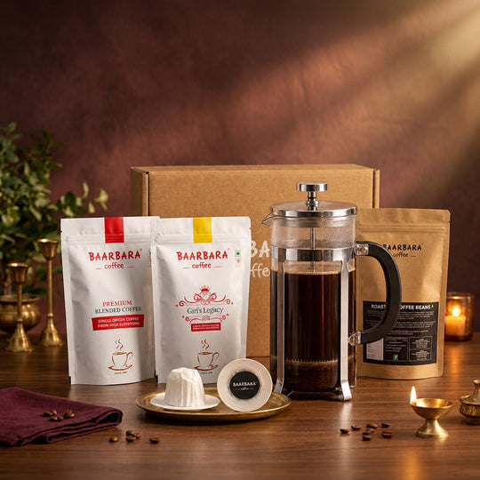 Gift Hamper (3 Coffee Packs + 2 UFO Drips + French Press)