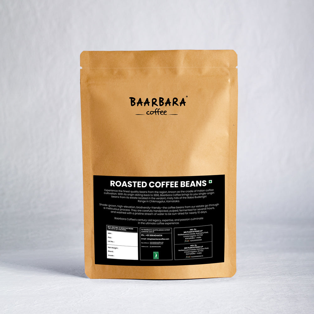 Baarbara Coffee's Premium Blended Filter Coffee Powder + Vienna Dark Roasted Coffee Beans